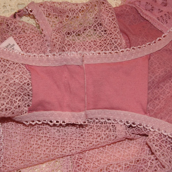 VICTORIA'S SECRET Rose Plunge Mesh Bodysuit sz XS - Picture 6 of 8